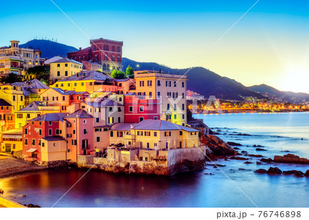 Boccadasse village in Genoa city, Italy Boccadasse village in Genoa city, Italy 76746898