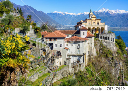 Sacred Mount Madonna del Sasso, Locarno, Switzerland Sacred Mount Madonna del Sasso, Locarno, Switzerland 76747949