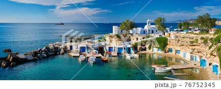 Mandrakia village in Milos island, Greece Mandrakia village in Milos island, Greece 76752345