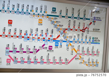 東京メトロ 日比谷線 停車駅のご案内 (列車停車駅案内表) 東京メトロ日比谷線の路線図・地図 - ジョルダン