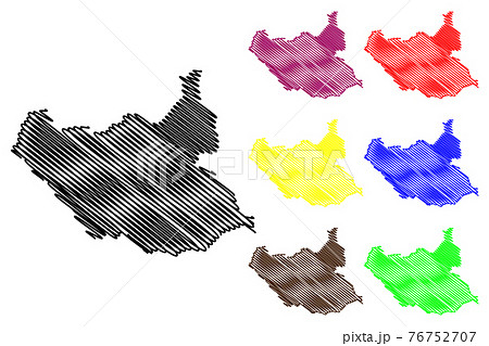 South Sudan map 76752707