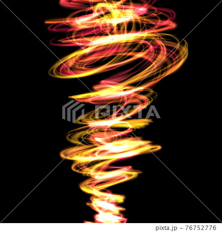 螺旋のオレンジ色のライン 76752776