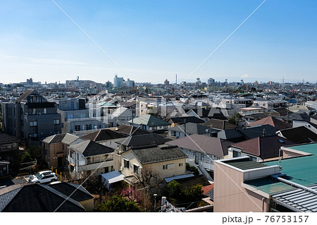 東京都杉並区 永福町駅屋上からの街並み 76753157