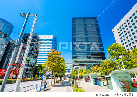 東京 品川駅 港南口周辺の風景 東京 品川駅 港南口周辺の風景 76754901