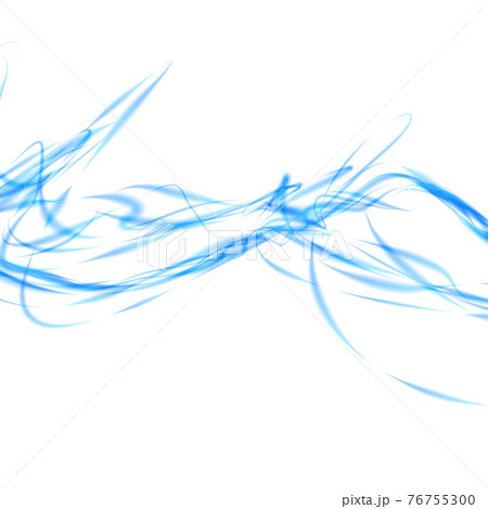 青い跳ねるライン 76755300