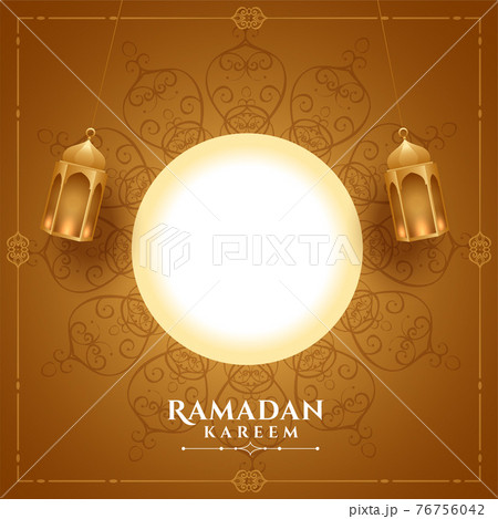realistic ramadan kareem greeting with text space realistic ramadan kareem greeting with text space 76756042