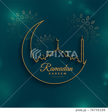 ramadan kareem background in line style 76756199