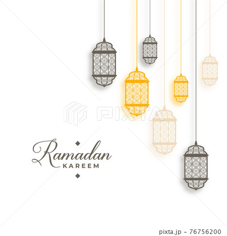ramadan kareem arabic style background with hanging lanterns ramadan kareem arabic style background with hanging lanterns 76756200