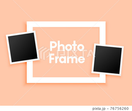 minimal photo frames on pastel background minimal photo frames on pastel background 76756260