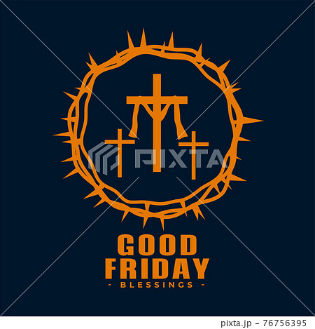 good friday background with cross and thorns good friday background with cross and thorns 76756395