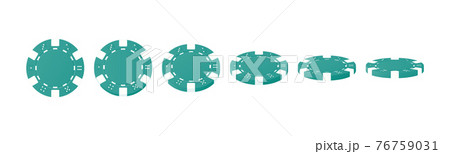 Gambling game, casino 3d chips. Rotating poker chips 76759031