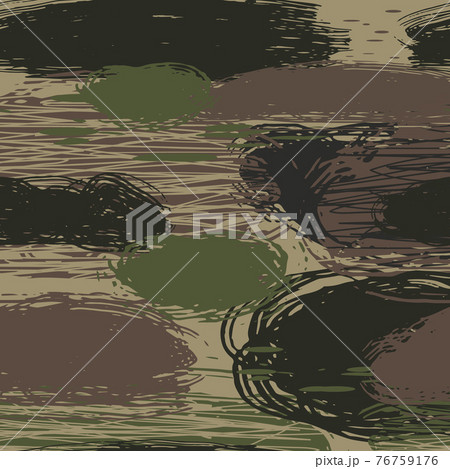 Seamless Brush Stroke Camouflage Pattern 76759176