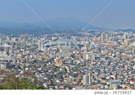 【望玄荘展望台(足立公園展望広場)より小倉市内を一望】 (高解像度版) 福岡県北九州市小倉北区小文字 76759937