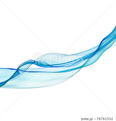青色の流れるライン 76761532