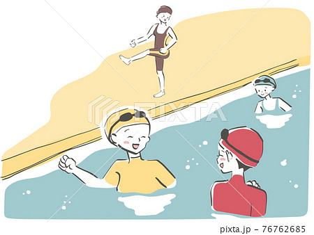 マタニティスイミングで楽しくおしゃべり 76762685