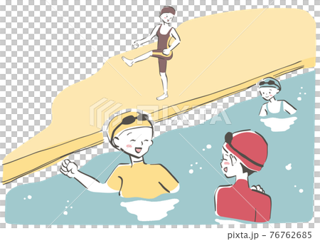 マタニティスイミングで楽しくおしゃべり 76762685