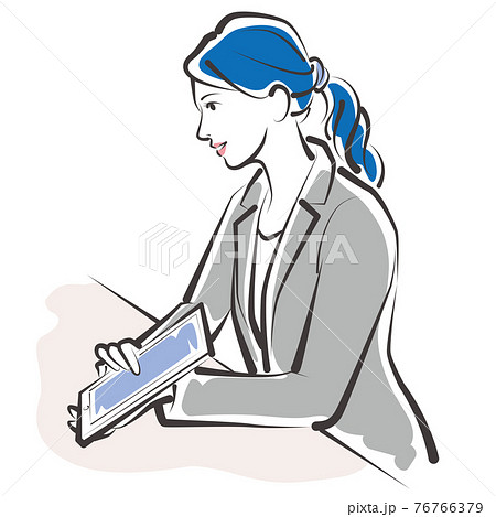 働く女性のベクターイラスト ビジネスウーマンのイラスト素材