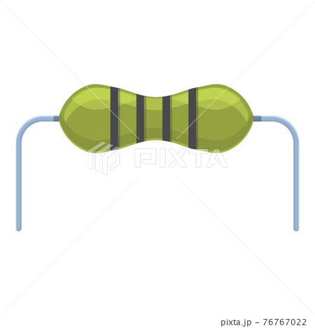 Static resistor icon, cartoon style 76767022