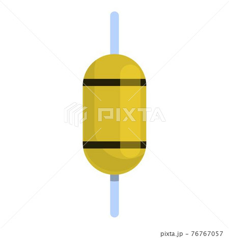Connection resistor icon, cartoon style 76767057