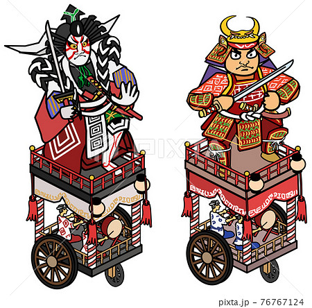 福井県の三国祭り-歌舞伎と戦国武将の神輿