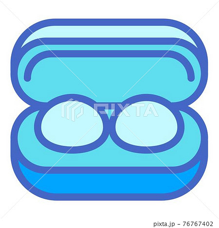 Contact lens case icon, outline style Contact lens case icon, outline style 76767402