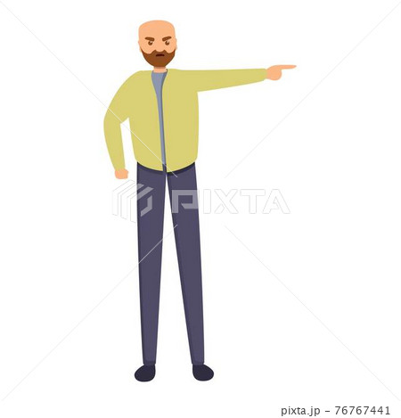 Dislike sad man icon, cartoon style 76767441