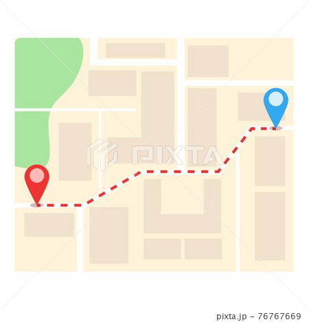 Point itinerary icon, cartoon style 76767669