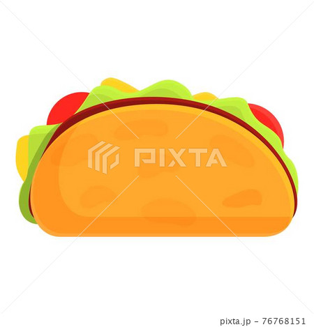 Delicious tacos icon, cartoon style 76768151