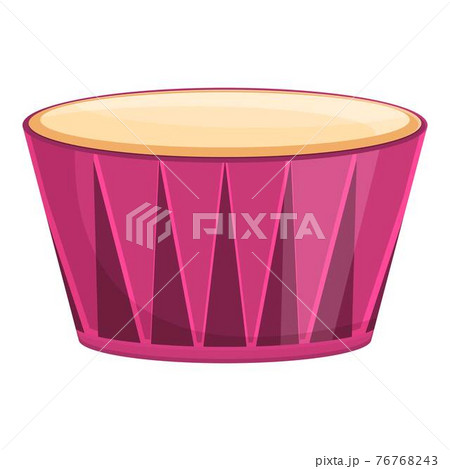 Drum instrument icon, cartoon style 76768243