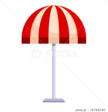 Beach umbrella icon, cartoon style 76768290