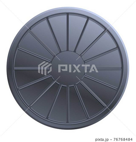Access manhole icon, cartoon style 76768484