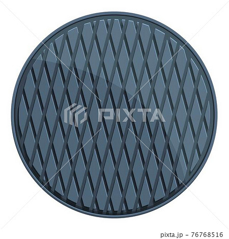 Garbage manhole icon, cartoon style 76768516