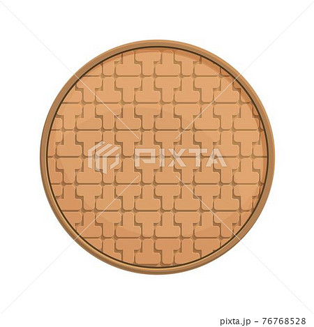 Construction manhole icon, cartoon style 76768528