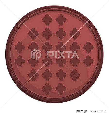 City manhole icon, cartoon style 76768529