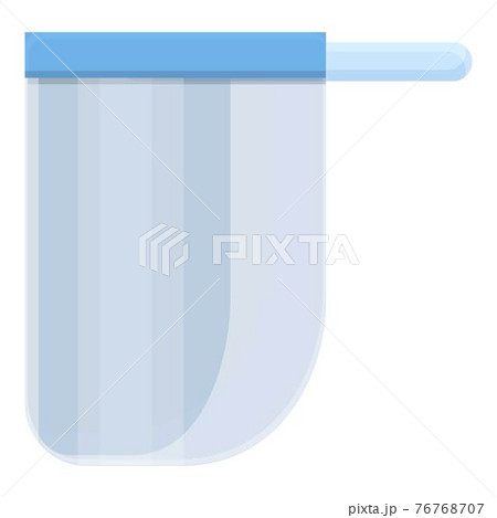 Medical face shield icon, cartoon style 76768707