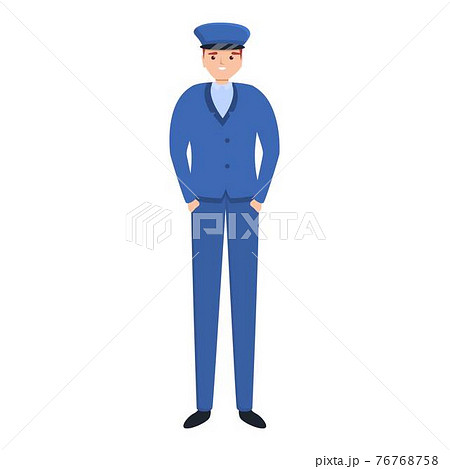Driver in metro icon, cartoon style Driver in metro icon, cartoon style 76768758