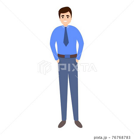 Employee metropolitan icon, cartoon style 76768783