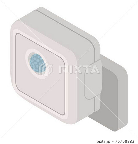 Alarm motion sensor icon, isometric style 76768832