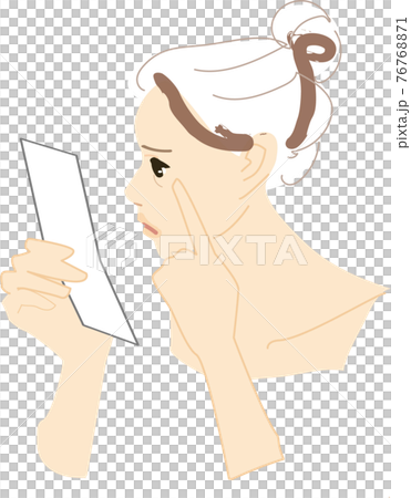 Women who are worried about wrinkles Skin care Women who are worried about wrinkles Skin care 76768871