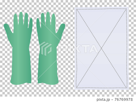 Elephant and rubber hand 76769978