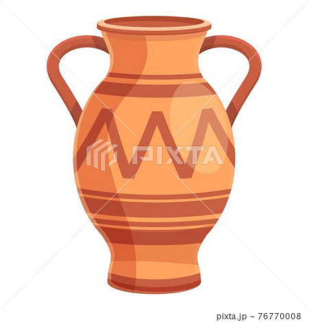 古典的な人物画の陶器花瓶 逃げ込める