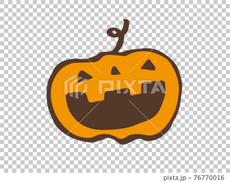 かわいいハロウィン秋 ブラウン色 手書きイラスト素材のイラスト素材