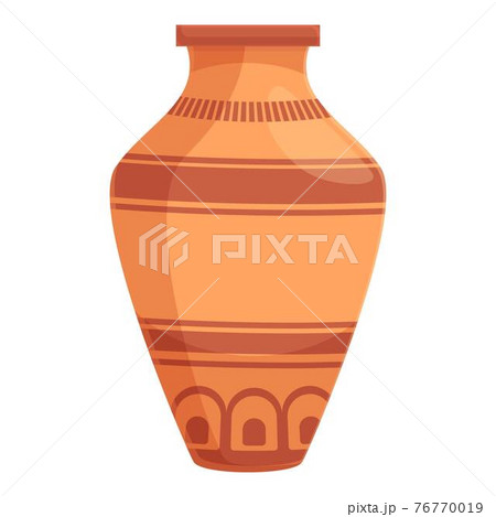 Amphora shape icon, cartoon style 76770019