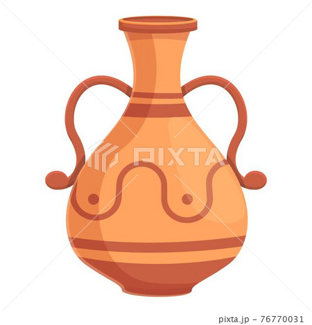 Amphora antiquity icon, cartoon style 76770031