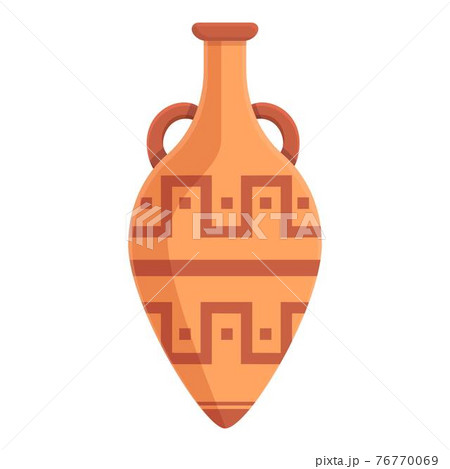 Amphora classic icon, cartoon style 76770069