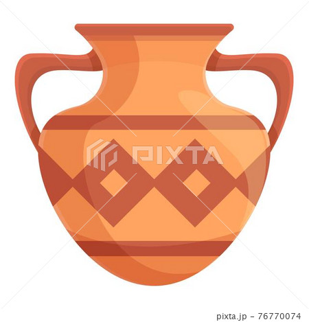 Amphora clay icon, cartoon style 76770074