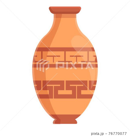 Amphora jug icon, cartoon style 76770077