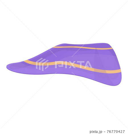 Violet handkerchief icon, cartoon style 76770427