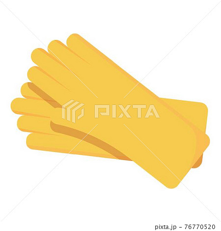 Sewerage rubber gloves icon, cartoon style Sewerage rubber gloves icon, cartoon style 76770520