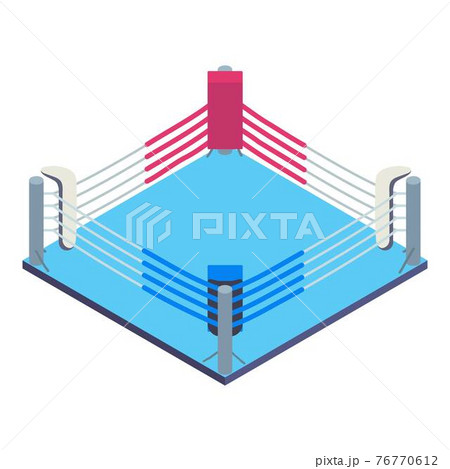 Boxing ring icon, isometric style Boxing ring icon, isometric style 76770612